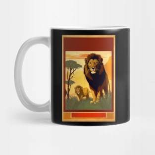 vintage travel of africa Mug